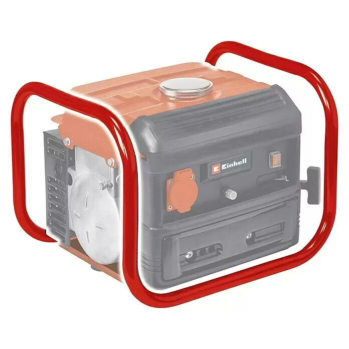 Einhell Generador TC-PG 10/E5 - Potencia nominal: 680 W, Volumen del depósito: 4 l - Generador con un robusto marco protector de metal rojo.