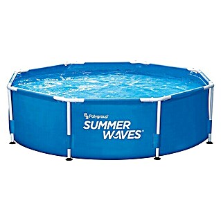 Frame-Pool Summer Waves Active (Ø x H: 244 x 76 cm, Blau, 3.032 l)