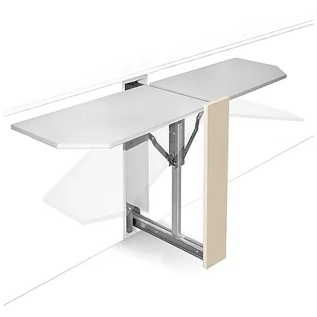 Mesa plegable y extraíble con tablero