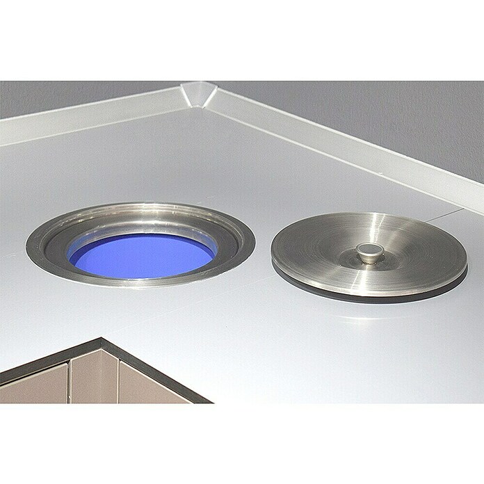 Contenedor de basura encimera 8L (Plateado) | BAUHAUS