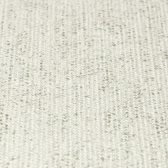 Rasch Poetry II Vliestapete Rusty - Beige, Uni, 10,05 x 0,53 m - Nahaufnahme eines strukturierten, hellgrauen Stoffes, der eine subtile, elegante Textur für Möbel oder Heimtextilien bietet.