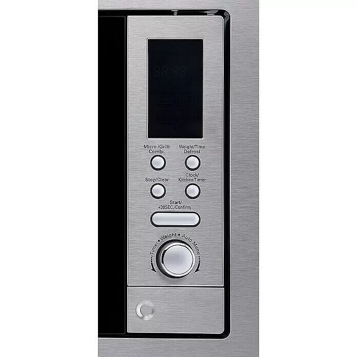 Respekta Einbau-Mikrowelle Nadia MW800 - Max. Leistung: 800 W, 20 l, Silber - Detailaufnahme
