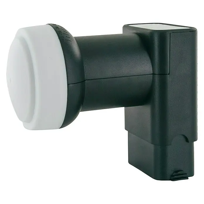 Schwaiger Twin-LNB LNB2 - 2-fach, 0,3 dB, 40 mm, Hellgrau - LNB-Satellitenempfänger mit weißer Kappe. Ideal für den Empfang von TV- und Radiosignalen über Satellit, mit Rauscharmut.