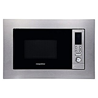 Respekta Einbau-Mikrowelle Nadia MW800 (Max. Leistung: 800 W, 20 l, Silber)