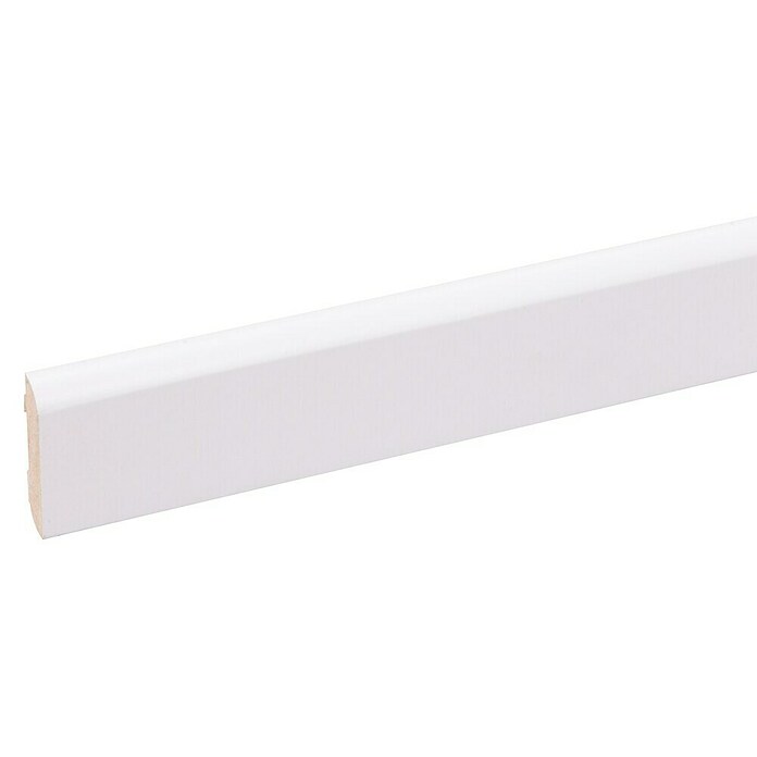 Muurplint Wit (260 cm x 42 mm x 8 mm, Hout) | BAUHAUS
