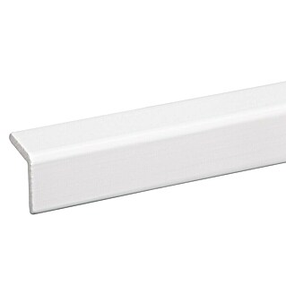 Hoekafdeklijst wit gelakt 2700 x 34 x 34 mm (2.700 x 27 x 27 mm, Hout)