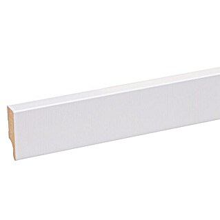Plint Blokvormig Wit (240 cm x 18 mm x 58 mm, MDF)