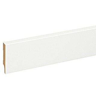 Plint Gelakt Wit RAL9010 (244 cm x 15 mm x 79 mm, MDF)