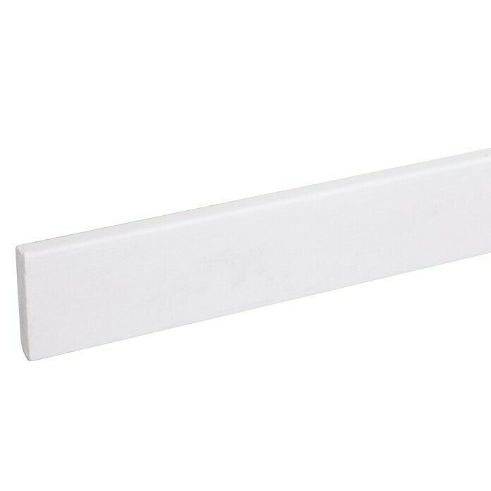 Plint Wit (244 cm x 55 mm x 11 mm, Hardhout) | BAUHAUS