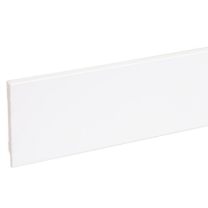 Plint Blok Wit RAL9010 (244 cm x 12 mm x 119 mm, Grenen) | BAUHAUS