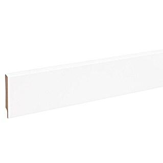 Plint Blokvormig Wit (240 cm x 15 mm x 100 mm, MDF)