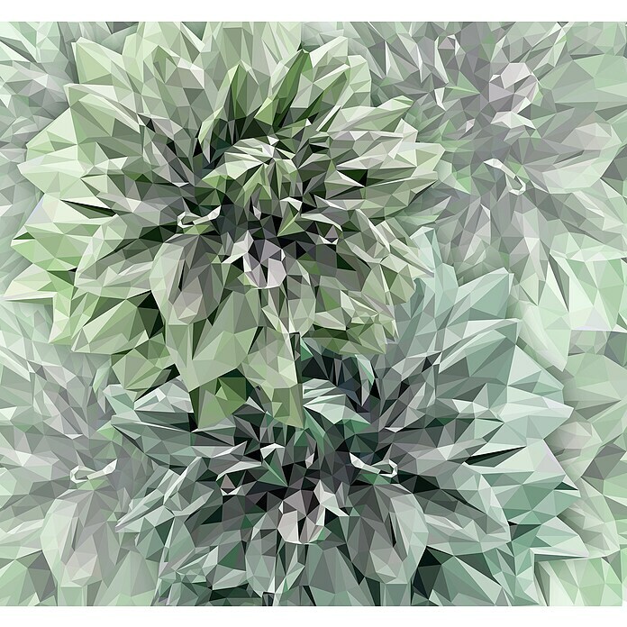 Komar Ink Fototapete Emerald Flowers (6 -tlg., B x H: 300 x 280 cm, Vlies) | BAUHAUS