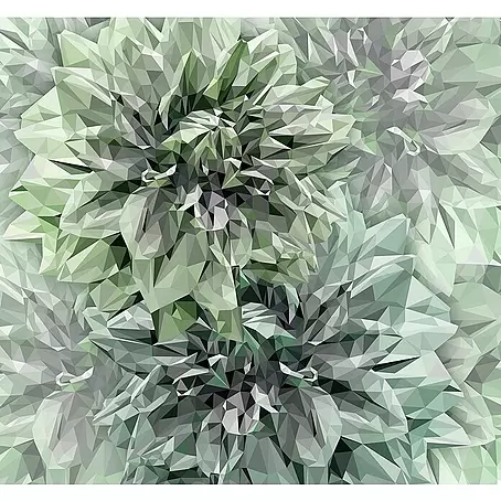 Komar Ink Fototapete Emerald Flowers