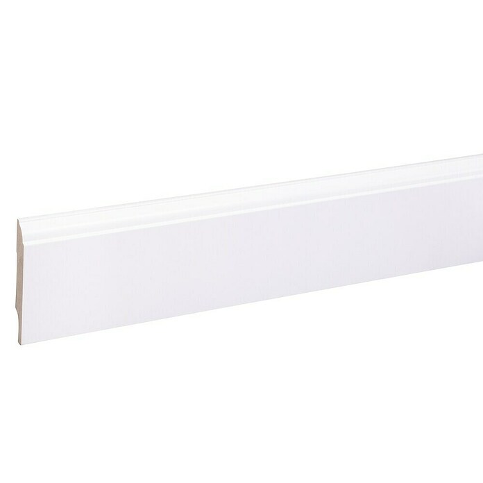 Plint Wit RAL 9003 (244 cm x 12 mm x 79 mm, MDF) | BAUHAUS