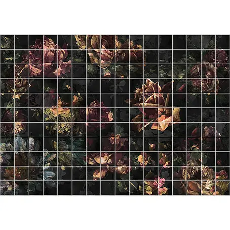 Komar Ink Fototapete Tiles Flowers
