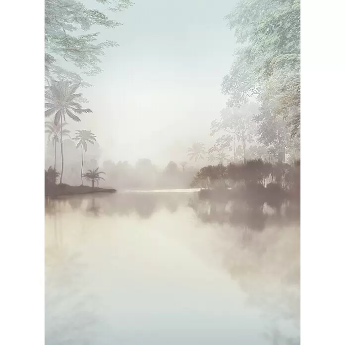 Komar Raw Fototapete Lac Tropical Pure - 2 -tlg., B x H: 200 x 280 cm, Vlies - Detailaufnahme