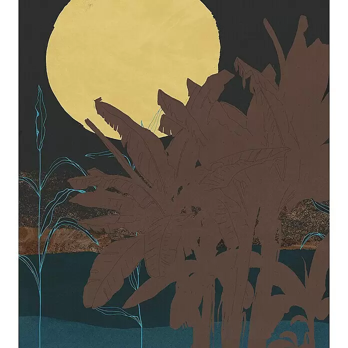 Komar Ink Fototapete Supermoon5 -tlg., B x H: 250 x 280 cm, Vlies