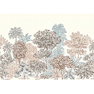 Komar Ink Fototapete Painted Trees (8 -tlg., B x H: 400 x 280 cm, Vlies)