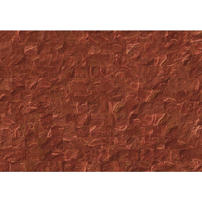 Komar Ink Fototapete Red Slate Tiles (8 -tlg., B x H: 400 x 280 cm, Vlies) | BAUHAUS