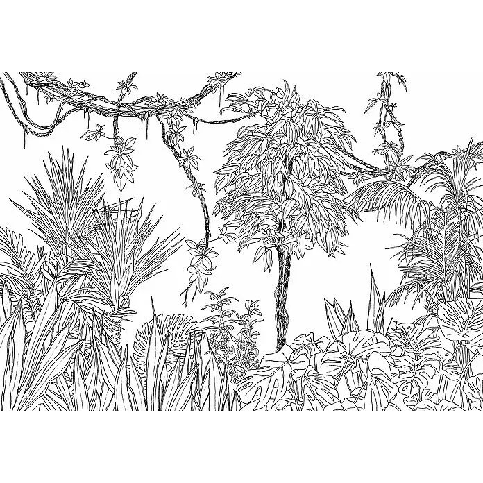 Komar Raw Fototapete Blanca4 -tlg., B x H: 400 x 280 cm, Vlies