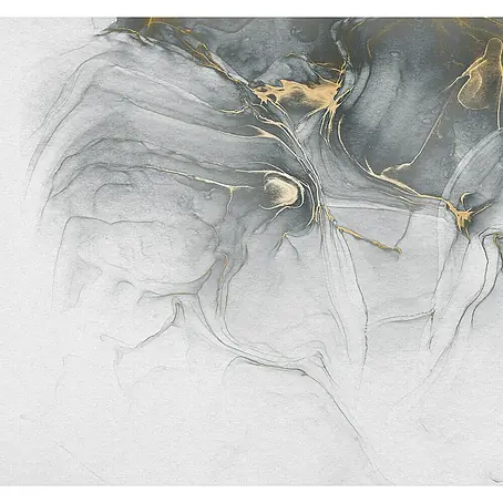 Komar Raw Fototapete Ink Gold Fluid