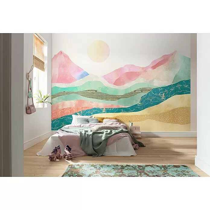 Komar Home Fototapete Holy Mountain - 7 -tlg., B x H: 350 x 250 cm, Vlies - Stimmungsaufnahme