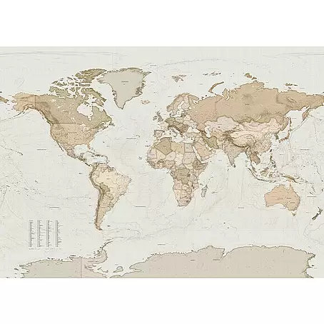 Komar Home Fototapete Earth Map