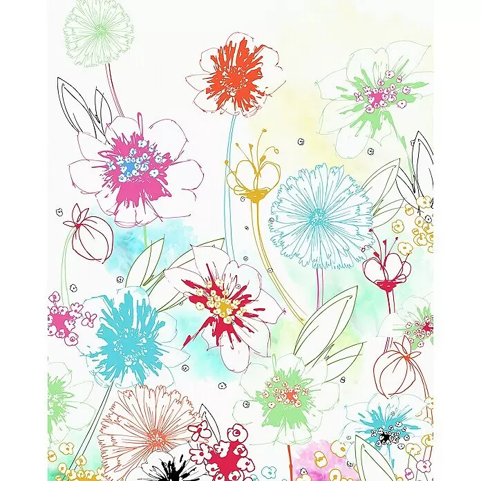 Komar Home Fototapete Joyful - 4 -tlg., B x H: 200 x 250 cm, Vlies - Detailaufnahme