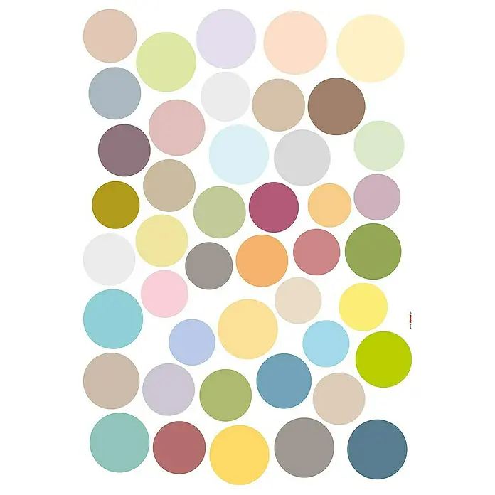 Komar Dekosticker Dots - 44 -tlg., 70 x 50 cm - Detailaufnahme