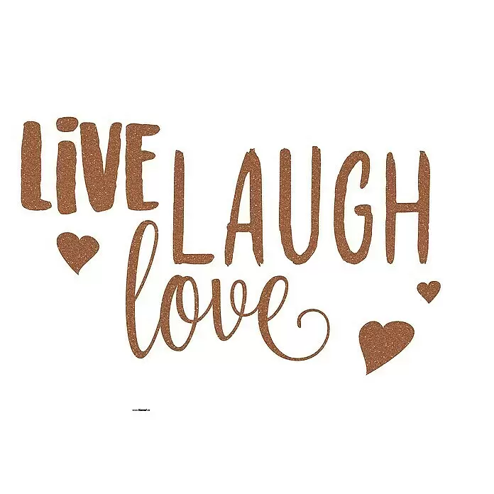 Komar Dekosticker Live laugh love - 6 -tlg., 70 x 50 cm - Detailaufnahme