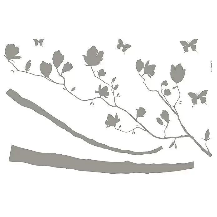 Komar Dekosticker Arabesque - 7 -tlg., 100 x 70 cm - Detailaufnahme