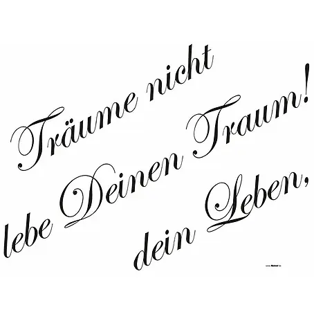 Komar  Dekosticker Träume nicht dein Leben ...