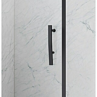 Camargue Ročaj za tuš kabino (Aluminij, Črna, Dolžina: 26 cm)