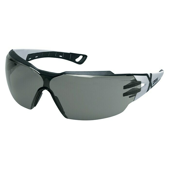 Uvex Schutzbrille Pheos CX2Schwarz/weiß Diagonal View