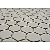 Mosaikfliese Hexagon Uni CU HX020 (26 x 30 cm, Beige, Matt)