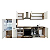 Respekta Composición de cocina (Ancho: 310 cm, Con dispositivos eléctricos, Blanco)