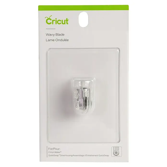 Cricut Maker Plotter-Werkzeug Wellenschnitt-Werkzeug Quickswap - Passend für: Cricut Maker Schneideplotter - Eine Cricut Wellenklinge in der Originalverpackung. Das Werkzeug zum Erstellen von dekorativen Kanten und Welleneffekten.