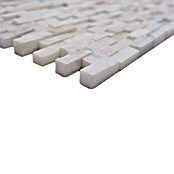 Mosaikfliese Brick Splitface XNC 3D11 (30,5 x 30,5 cm, Weiß, Matt)