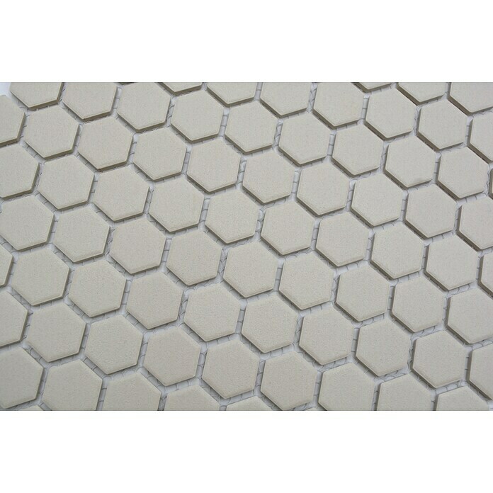 Mosaikfliese Hexagon Uni CU HX020 (26 x 30 cm, Beige, Matt)